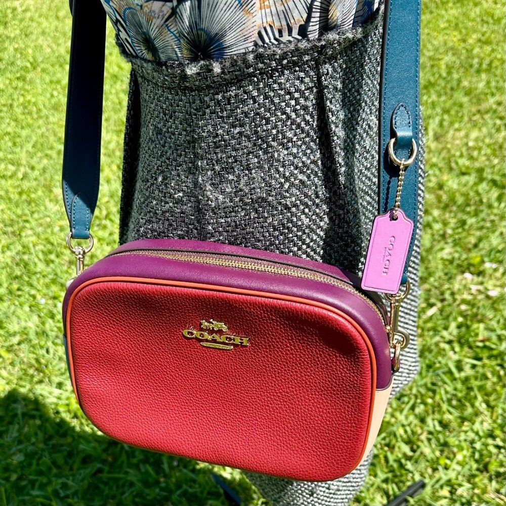 SOLD - COACH NWOT Jamie Camera Bag in Colorblock Leather Crossbody Bag CE647 - Picture 2 of 16